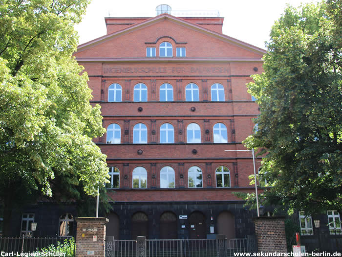 Carl-Legien-Schule (ehemalige Ingenieurschule für Bauwesen) Carl-Legien-Schule (ehemalige Ingenieurschule für Bauwesen)