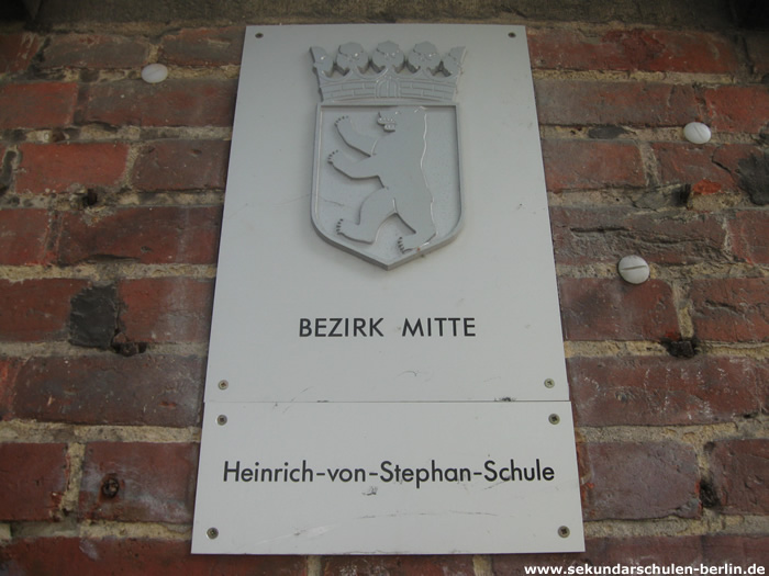Heinrich-von-Stephan-Schule Schulschild