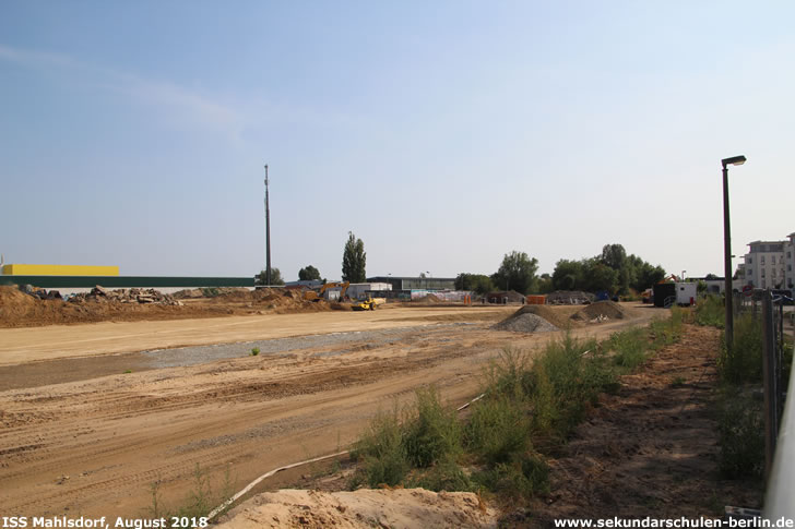 Baustelle Sekundarschule Mahlsdorf (August 2018)