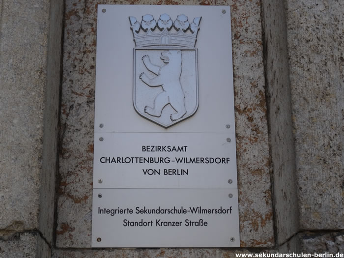 Sekundarschule Wilmersdorf - Schulschild