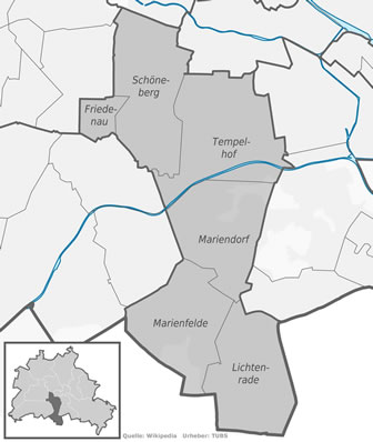 Tempelhof-Schöneberg Ortsteile